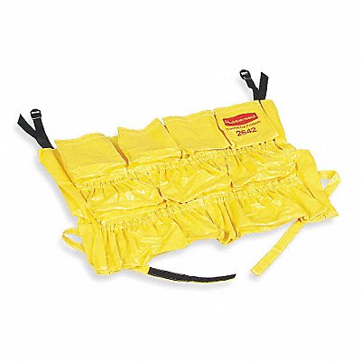 RUBBERMAID COMMERCIAL PRODUCTS FG264200YEL Receptacle Caddy Bag 20 in L Yellow