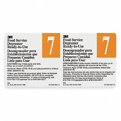 TOLCO 340407 Secondary Bottle Label Gloss Paper PK12