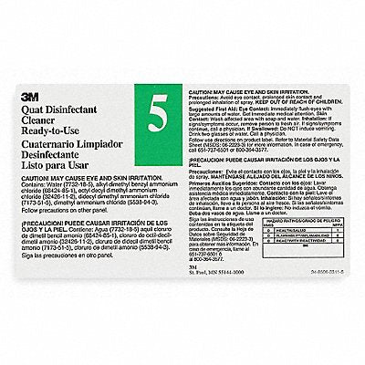 TOLCO 340405 Secondary Bottle Label Gloss Paper PK12