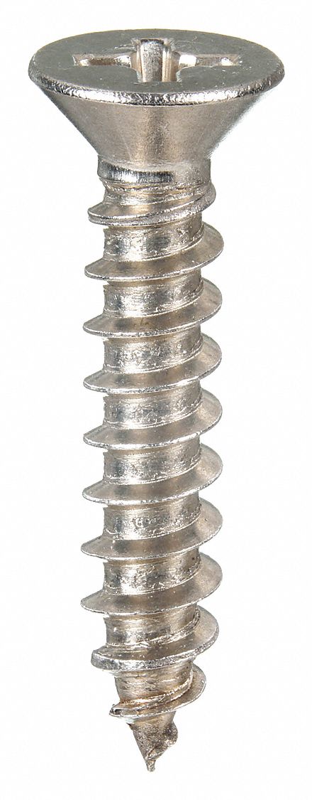 GRAINGER 1WA48 Sheet Metal Screw ScrwSz#14 18-8SS 3/4 L PK100