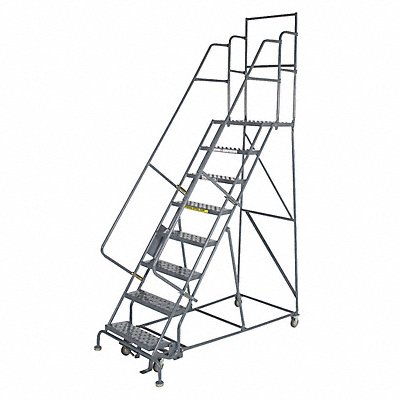 TRI-ARC KDSR115246D2 Rollng Ladder Unassembled Handrail Platform 150 In H