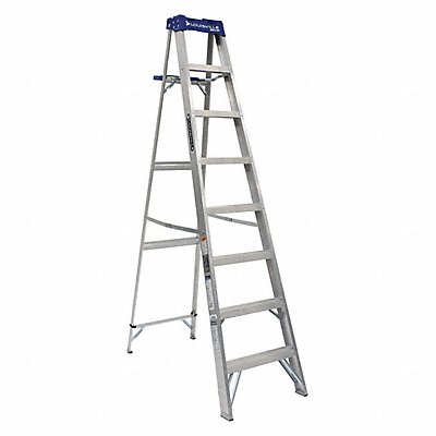 LOUISVILLE AS2108 Stepladder Aluminum 8 ft H 250 lb Cap.