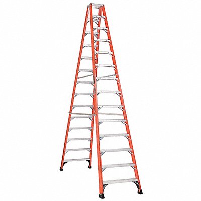 LOUISVILLE FM1414HD Twin Stepladder Fiberglass IAA 14ft FM1400HD