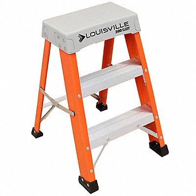 LOUISVILLE FS1502 Step Stool 24 In H 300 lb Fiberglass