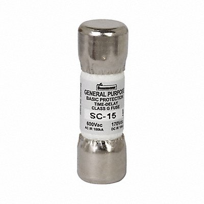 BUSSMANN SC15 Fuse Class G 15A SC Series
