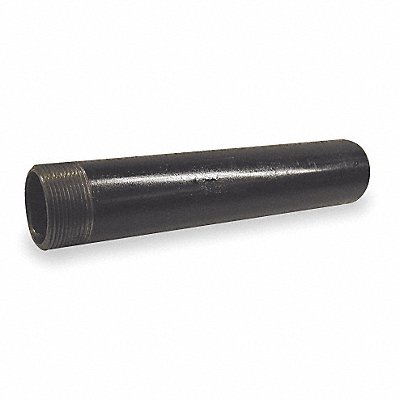 GRAINGER 40404TS Black Pipe Npl Threaded One End 1/2x3 In