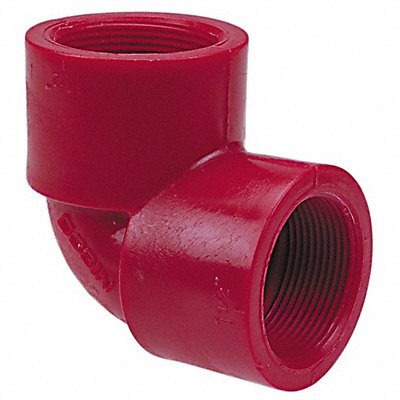 GRAINGER 65073334 Elbow 90 Degrees 3/4 in Pipe Size FNPT