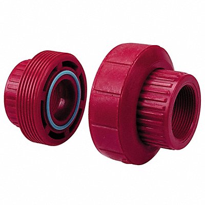 GRAINGER 6533332 Union 2 in Pipe Size Schedule 80 FNPT