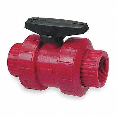 CHEMTROL T65TBV1 Manual 2-Way Ball Valve NPT PVDF