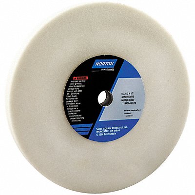NORTON 66252836530 Grinding Wheel T1 6x1/2x1/2 AO 60G PK5