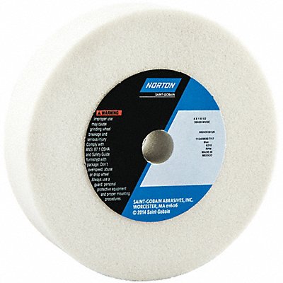 NORTON 66243530126 Grinding Wheel T1 4x1x1/2 AO 60G Wht PK5