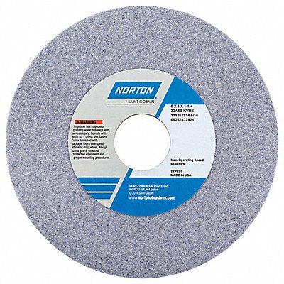 NORTON 66252837921 Grinding Wheel T1 6x1x1-1/4 AO 60G PK5