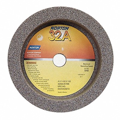NORTON 66243530218 Straight Cup Wheel 4 Diax1.5 Tx1/2AH PK5