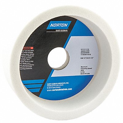 NORTON 66252838486 Straight Cup Wheel 6 Diax2 Tx1.25 AH PK5