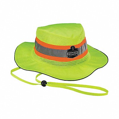 GLOWEAR BY ERGODYNE 23260 Ranger Hat Hi-Vis Lime L/XL