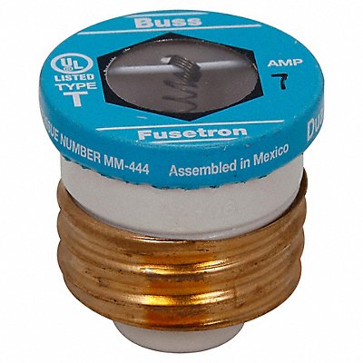 BUSSMANN T7 Plug Fuse T Series 7A PK4