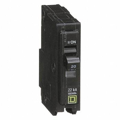 SQUARE D QO120VH Circuit Breaker 20A Plug In 120/240V 1P