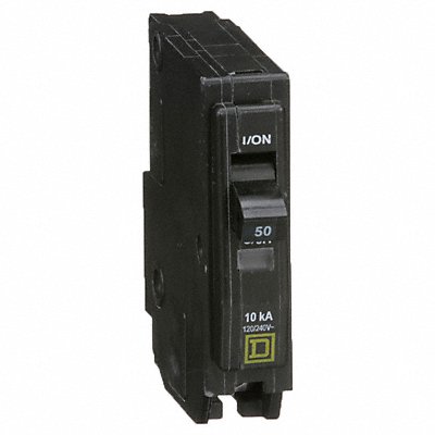 SQUARE D QO150 Circuit Breaker 50A Plug In 120/240V 1P