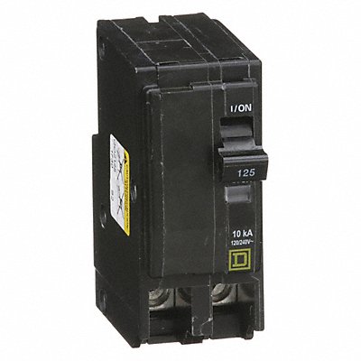 SQUARE D QO2125 Circuit Breaker 125A Plug In 120/240V 2P