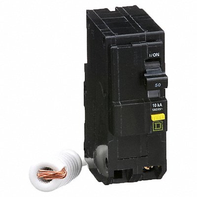 SQUARE D QO250GFI Circuit Breaker 50A Plug In 120/240V 2P