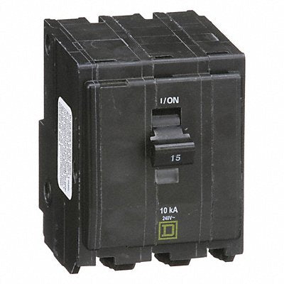 SQUARE D QO315 Circuit Breaker 15A Plug In 120/240V 3P