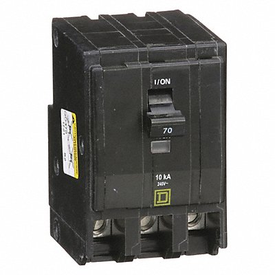 SQUARE D QO370 Circuit Breaker 70A Plug In 120/240V 3P
