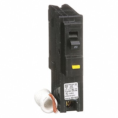 SQUARE D HOM120GFI Circuit Breaker 20A Plug In 120V 1P
