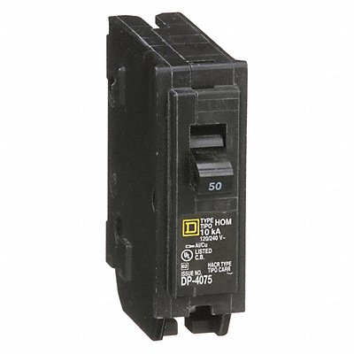 SQUARE D HOM150 Circuit Breaker 50A Plug In 120V 1P