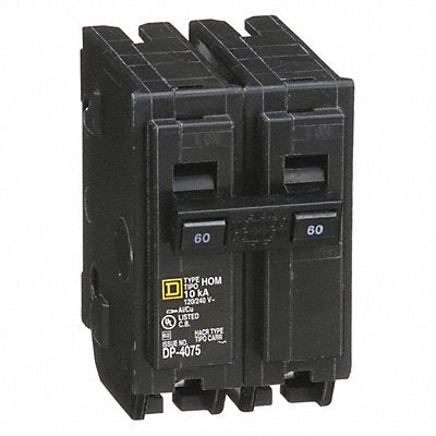 SQUARE D HOM260 Circuit Breaker 60A Plug In 120/240V 2P
