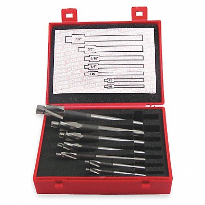 KEO 55239 Counterbore Set Fractional Inch 7 Pcs