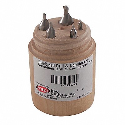 KEO 10003 Centre Drill Set Carbide Wire