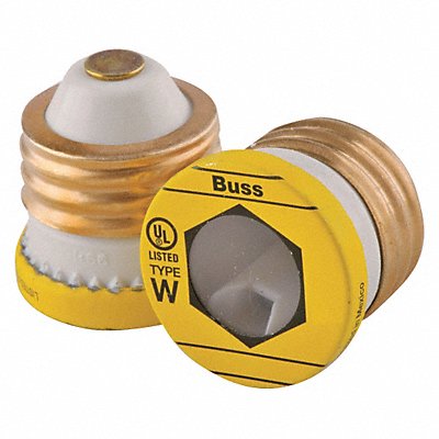 BUSSMANN W6 Plug Fuse W Series 6A PK4