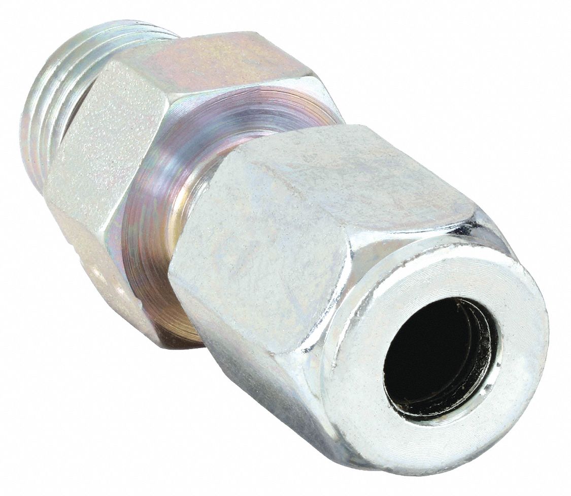 PARKER 46F5BUS Strt Connect Zinc Stl CompxSAE 1/4In