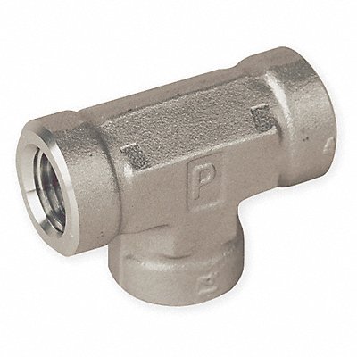 PARKER 121212FTSS Tee 316 SS 3/4 in Pipe Size Female NPT