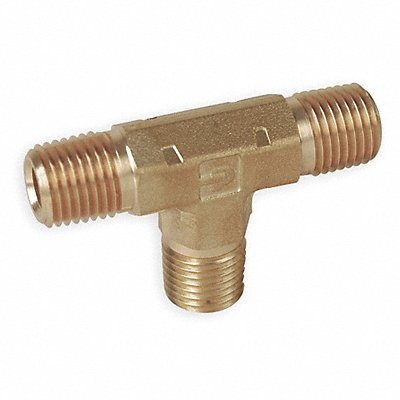 PARKER 444MTB Male Tee Brass 1/4 in Pipe Size MNPT