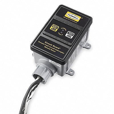HUBBELL WIRING DEVICE-KELLEMS GFHW13015 Hard Wired GFCI 30 A Black 120VAC
