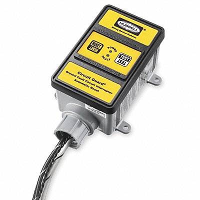 HUBBELL WIRING DEVICE-KELLEMS GFHW33115 Hard Wired GFCI 30 A Yellow 120/240VAC