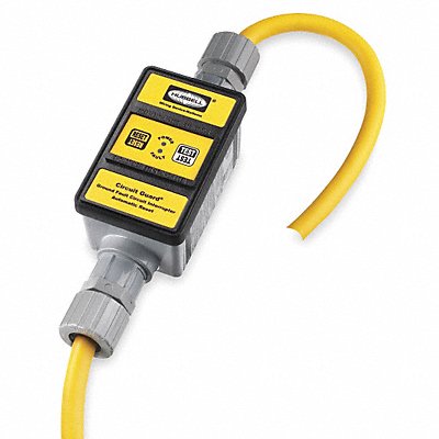 HUBBELL WIRING DEVICE-KELLEMS GFP3305 Line Cord GFCI 6ft 30A Blk 120/240V