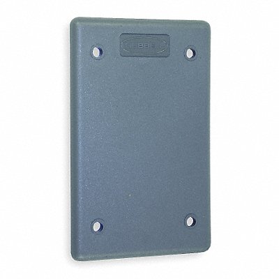 HUBBELL HBLP14FS Blank Wall Plate Stnd Grey 1Gng Lt Txtr
