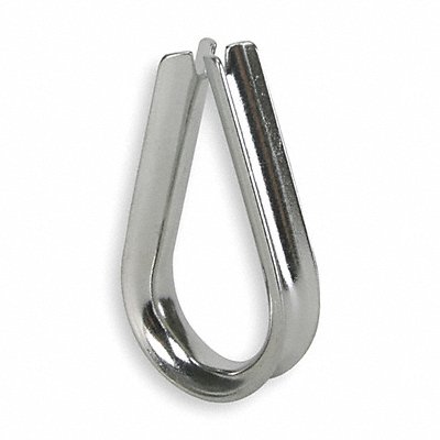 DAYTON 1DLG8 Wire Rope Thimble 1/8 in Dia SS PK 25