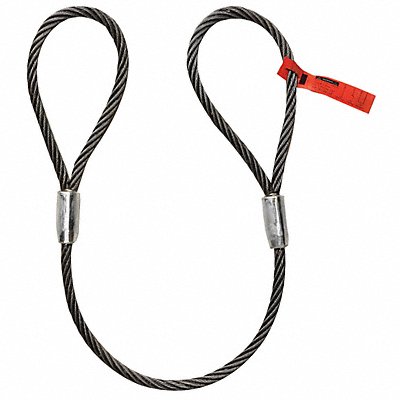 DAYTON 1DNG1 Wire Rope Sling 4 ft L 7 800 lb Load Cap