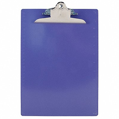 GRAINGER 21606 Clipboard Letter Size Plastic Purple