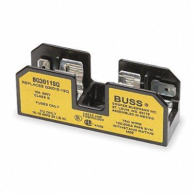 BUSSMANN BG3011SQ Fuse Block 0 to 15A G 1 Pole