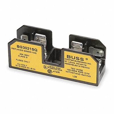 BUSSMANN BG3021SQ Fuse Block 20A G 1 Pole