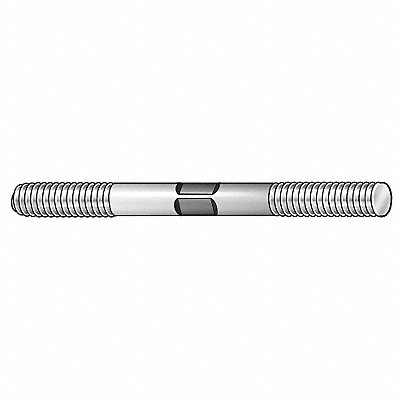 TE-CO 41009 Double Ended Threaded Stud Black Oxide Stl 7 7/8 -9 2 1/4 2PK