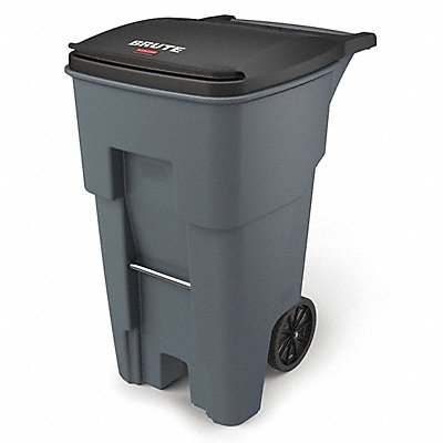 RUBBERMAID COMMERCIAL PRODUCTS FG9W2100Grey Garbage Can 65 gal Grey MDPE