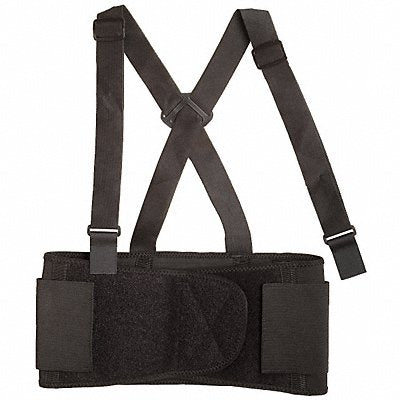 CONDOR 1EC66 D0585 Back Support with Stay Black Elastic 2XL