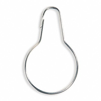 GRAINGER 1ECL1 Shower Curtain Hooks 1 1/2 in W PK13
