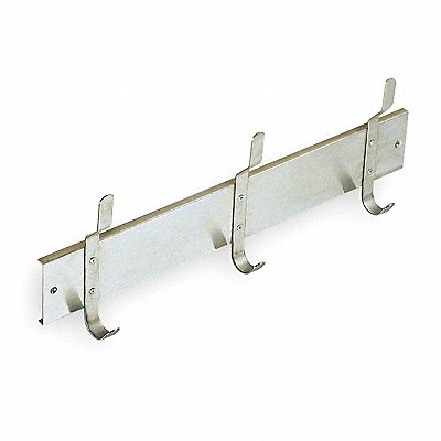 GRAINGER 1ECL3 Utility Hook Strip 3 Hook 2-1/2In Satin