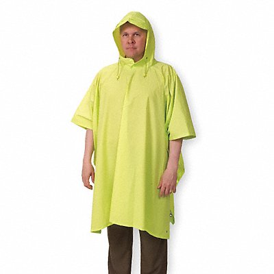 CONDOR 1EJY2 Rain Poncho Reusable Yellow/Green 50 L